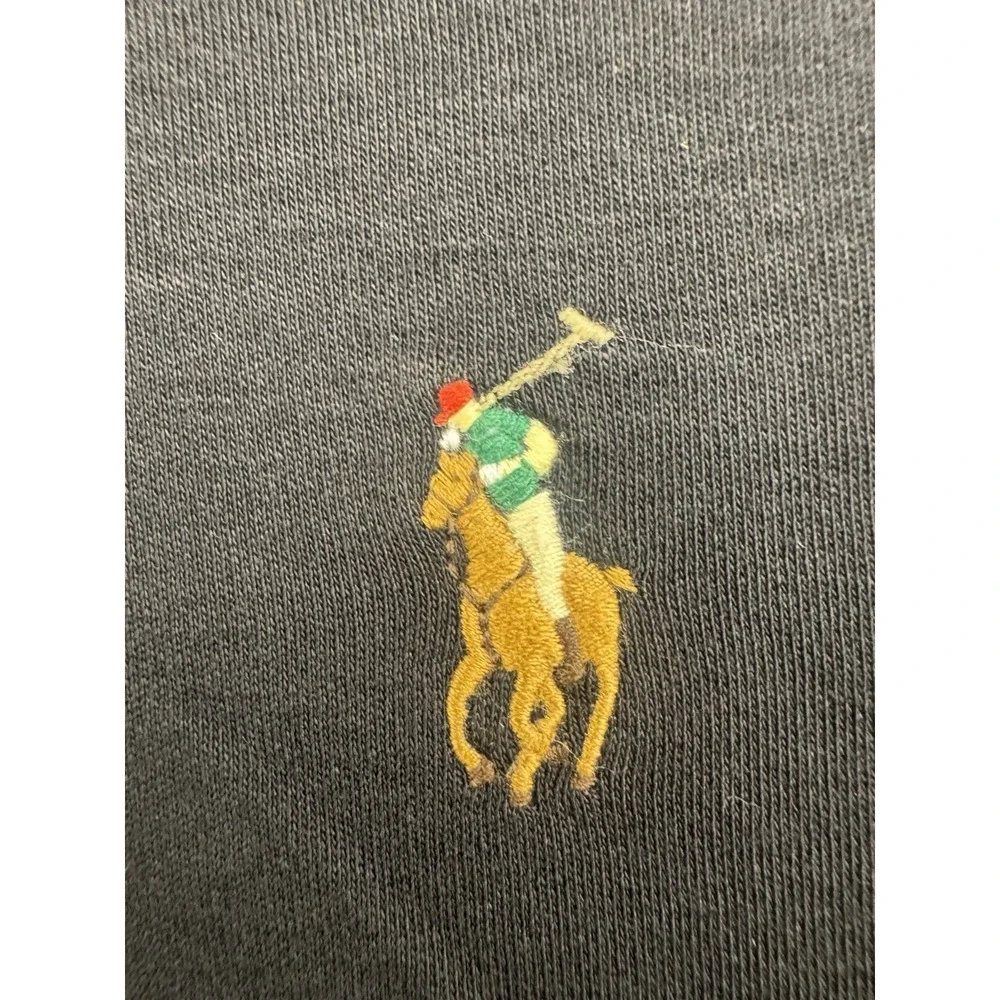 Polo Ralph Lauren Black Classic Fit Multicolored Pony Soft Cotton Polo Shirt Med